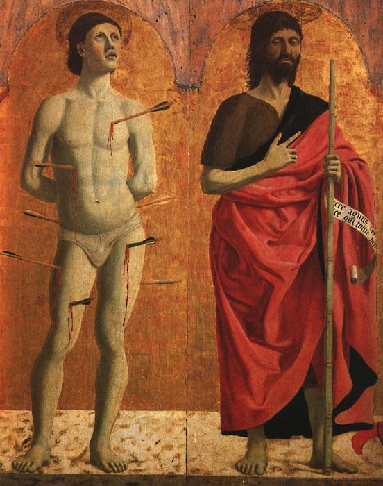 Piero della Francesca St.Sebastian and St.John the Baptist